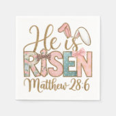 Er ist Risen Pastel Oaster Serviette (Vorderseite)