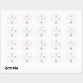 Er ist Risen Pink & Blue Sticker (Blatt)