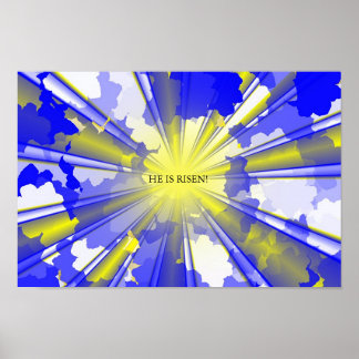 ER IST RISEN! POSTER