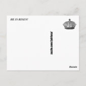 Er ist Risen! Postkarte (Rückseite)