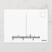 Er ist Risen! Postkarte (Rückseite)