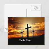 Er ist Risen Postkarte (Vorne/Hinten)