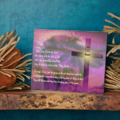 Er ist Risen - Religiöse Osterbibel Verse Fotoplatte (Seite)