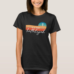 Er ist Risen Retro Sunset Vintage Coole Classic Ha T-Shirt