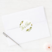 Er ist Risen Runder Aufkleber (Umschlag)