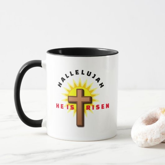 "ER IST RISEN" TASSE (Mit Donut)