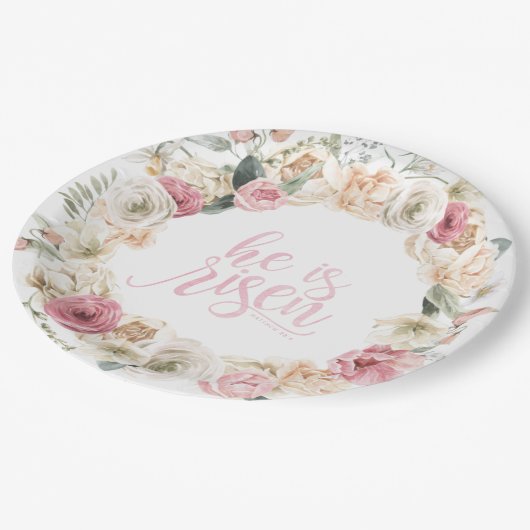 Er ist Risen | Teller für Osterpapiere (Schrägansicht)