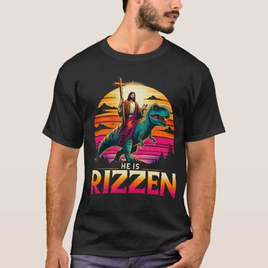 Er ist Rizzen Christlich ist Rizzen Christlichen J T-Shirt (Vorderseite)