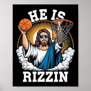 Er ist rizzen lustiger Ostersonntag Sketll Meme  Poster