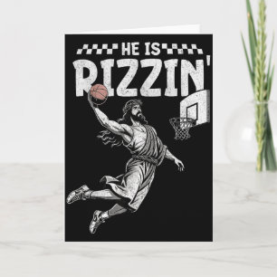 Er ist Rizzin Christian Jesus spielt Basketball Ea Karte