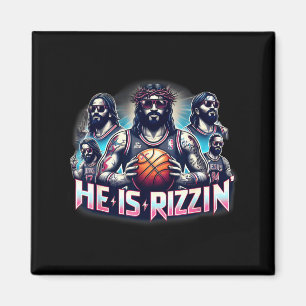 Er ist Rizzin Christian Jesus spielt Basketball Ea Magnet