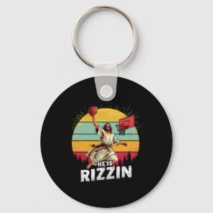 Er ist Rizzin Jesus das Lamm Gottes glücklichen Os Schlüsselanhänger