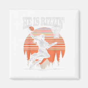 Er ist Rizzin lustigen Jesus Basketball Ostern Chr Magnet