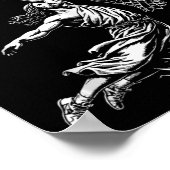 Er ist Rizzin Spaß Jesus Basketball Meme Tank Top Poster (Ecke)