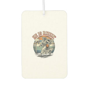 Er ist Rizzin Vintage Basketball Religiöses Shirt Autolufterfrischer