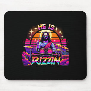 Er ist Rizzins glücklicher Ostertag Christlich und Mousepad
