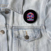 Er ist Rizzins Jesus hat den lustigen Osterhorsten Button (Beispiel)