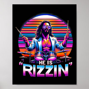 Er ist Rizzins Jesus hat den lustigen Osterhorsten Poster