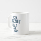 Er ist Rizzins lustiger Jesus Basketball Meme Kaffeetasse (Vorderseite Links)