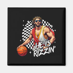 Er ist Rizzinser Osterfeier Jesus Christlicher Gla Magnet