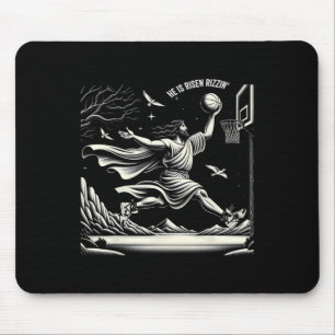 Er ist Rizzinser Osterfeier Jesus Christlicher Gla Mousepad