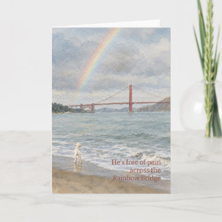 Er ist schmerzfrei Regenbogenbrücke Karte