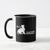 Er ist so Zazzy - Katzen-Liebhaber Tasse (Links)