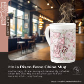 Er ist Tasse der Knochen-China