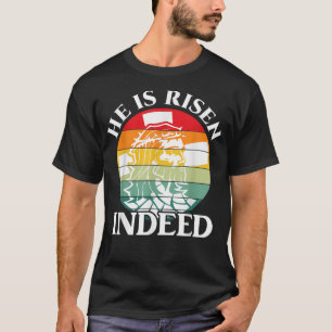 Er ist tatsächlich Retro Vintagen Ostertag Geschen T-Shirt
