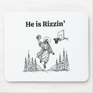Er ist urkomisch Sketll Retro Christlich Religiös Mousepad