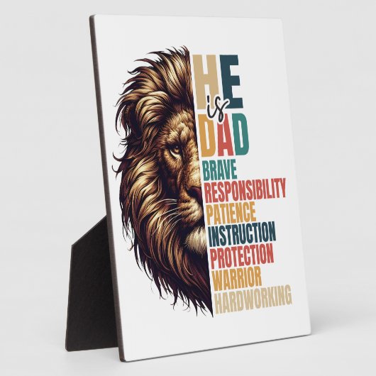 Er ist Vater: Stärke, Ausrichtung und Liebe Fotoplatte (Seite)