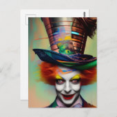 Er ist verrückt postkarte (Vorne/Hinten)