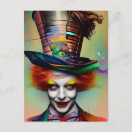 Er ist verrückte Postkarte