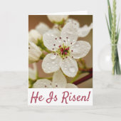 "Er ist verschwiegen!" Auferstehungssonntag Karte (Vorderseite)