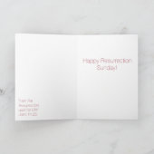 "Er ist verschwiegen!" Auferstehungssonntag Karte (Innenseite)