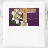 Er ist verschwiegen! Osterkleber Rechteckiger Aufkleber (Tasche)