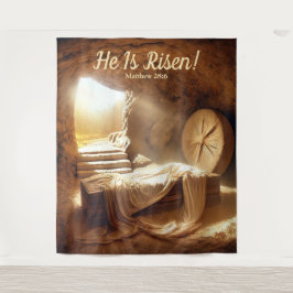 Er ist verschwiegen! Ostersonntag Wandteppich