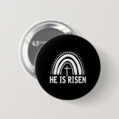 Er ist Vintagen glücklichen Ostern riskiert 1 Button (Vorne & Hinten)