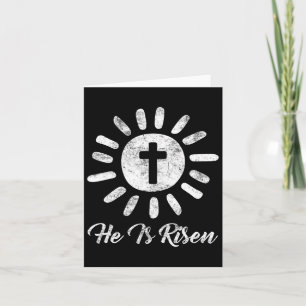 Er ist Vintager glücklicher Ostern mit dem Risen Karte