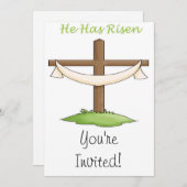 Er ist vom Kreuz verschwunden Einladung (Vorne/Hinten)