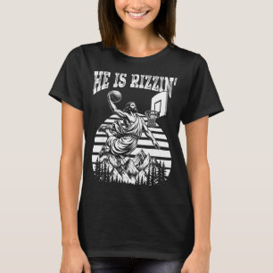 Er ist witzig Jesus Basketball Meme Ostern Ch T-Shirt