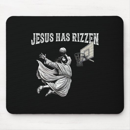 Er ist witzig Jesus Bysketbyll Meme - Uni-adu Mousepad (Vorne)