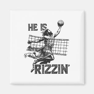 Er ist witzig Jesus spielt Volleyballspieler Magnet