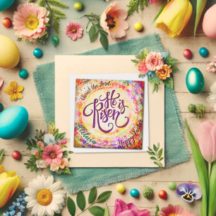 Er ist ziemlich religiös auferstanden Ostern Inspi Mitteilungskarte