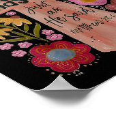 Er ist zu Christlichen Ostern Boho Floral Poster (Ecke)