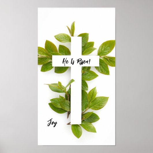 Er ist zu Ostern - bearbeitbarer Text Poster (Vorne)