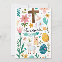 Er ist zu Ostern Christlich Feiertagskarte