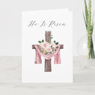 Er ist zu Ostern der Religiösen Flora Feiertagskarte