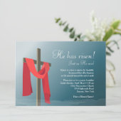 Er ist zu Ostern eingeladen. Einladung (Stehend Vorderseite)