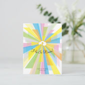 Er ist zu Ostern Gruß. Feiertagspostkarte (Stehend Vorderseite)